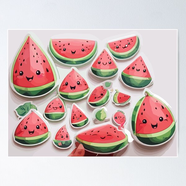 Item preview, kawaii watermelon  designed and sold by krishnajit22.
