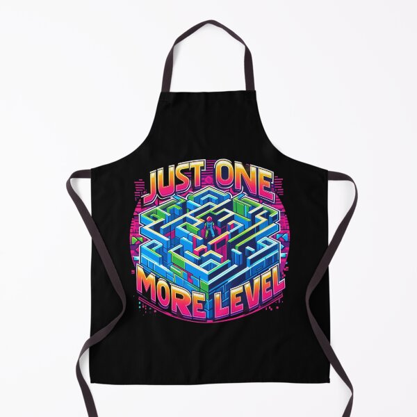Item preview, Just one more level - One More Level - Neon Maze Gaming designed and sold by CogniCraft.