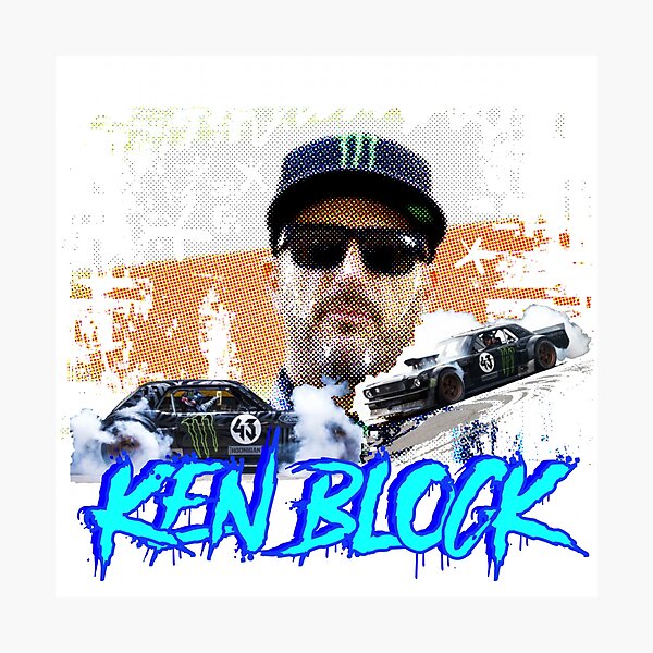 Item preview, Ken block racing car rally art tribute designed and sold by differenttings.