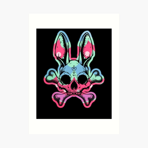 ロエン Roen skull cap archive rabbitfur ☠︎ Rabbit Skull Crossbones Funny Easter Bunny Skeleton Rabbit Gear