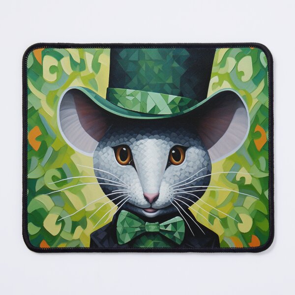Item preview, St Patrick's Day Mouse Green designed and sold by ErdmanBerge.