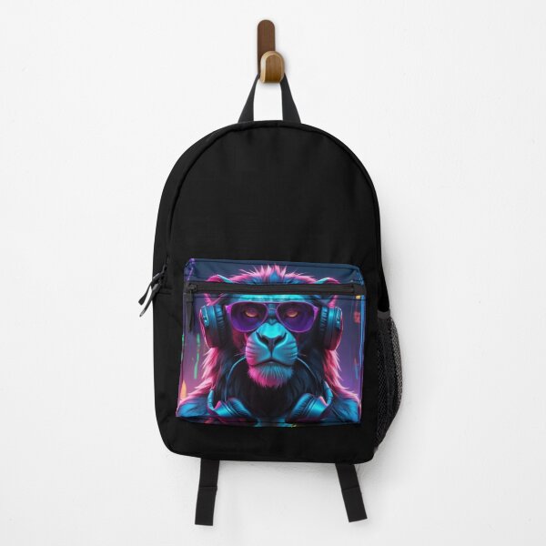 Item preview, Sports monkey in neon lights designed and sold by ejkaterina.