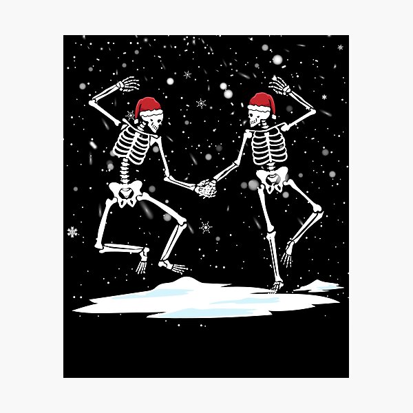 Item preview, Dancing Christmas Skeletons Goth Dancing Skeletons Gear designed and sold by DynamicDesign.