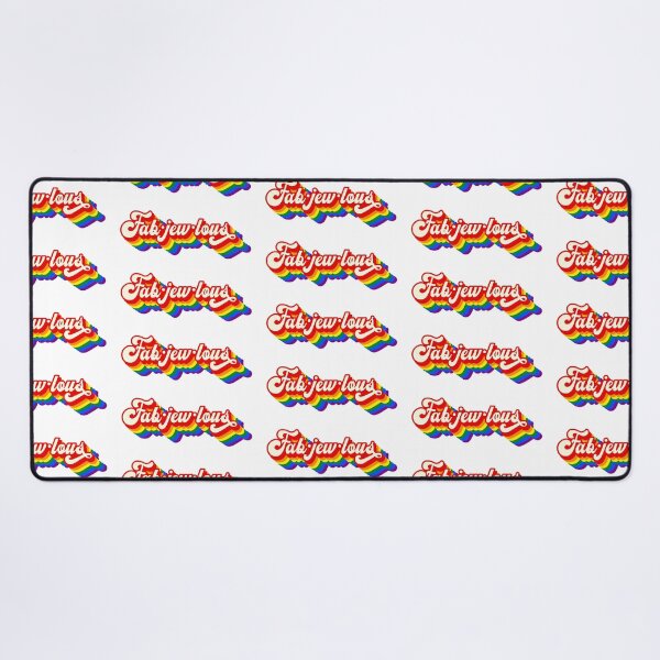 Item preview, Fabjewlous Retro Style Jewish and Gay Pride Rainbow Flag designed and sold by JoBella-Designs.