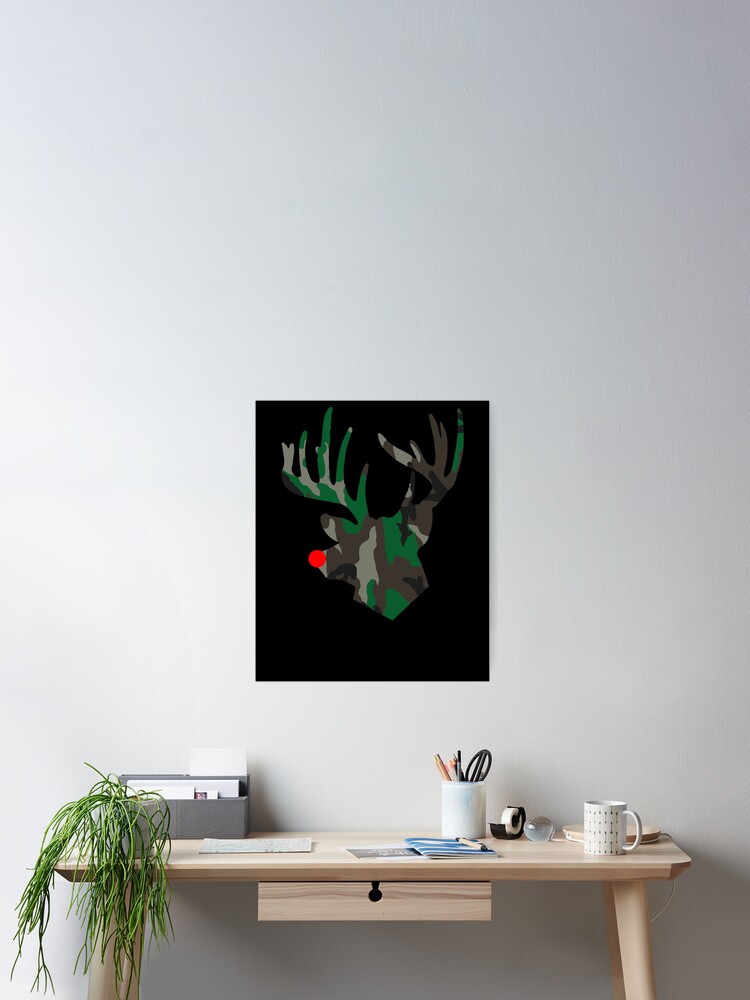 Imagen 2 de 3, Póster con la obra Camo Christmas Deer Hunting Men's Camouflage Christmas Gear, diseñada y vendida por DynamicDesign.