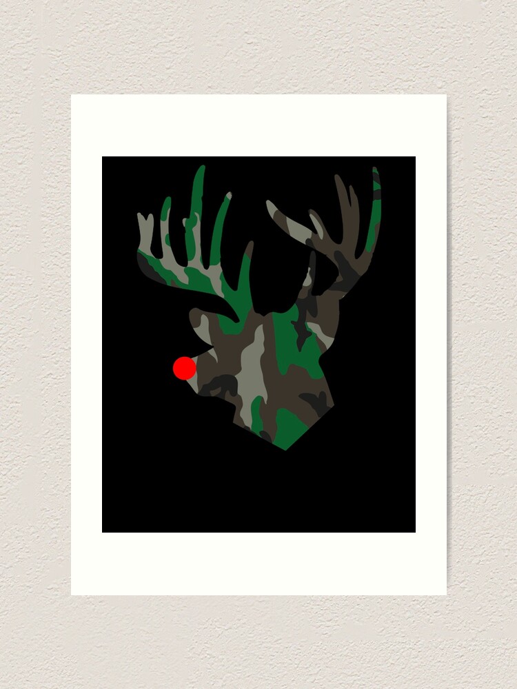 Thumbnail 1 von 3, Kunstdruck, Camo Christmas Deer Hunting Men's Camouflage Christmas Gear designt und verkauft von DynamicDesign.