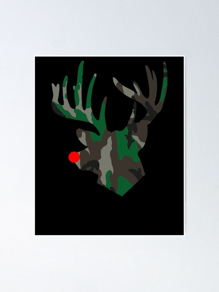Thumbnail 1 von 3, Poster, Camo Christmas Deer Hunting Men's Camouflage Christmas Gear designt und verkauft von DynamicDesign.