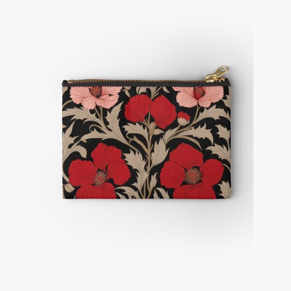 Item preview, Art Nouveau Floral Pattern Collection #1 - Red Bleeding Heart Flowers #33 designed and sold by elektronen.