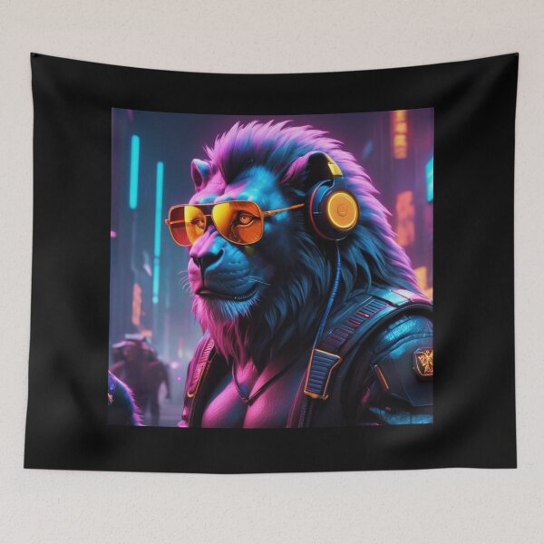 Item preview, Sports monkey in neon lights designed and sold by ejkaterina.