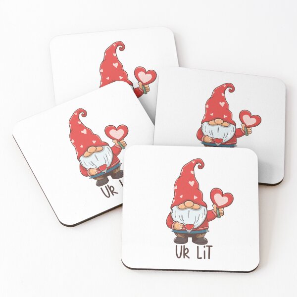 Item preview, Lit Valentine's Gnome designed and sold by Hot Mess Press.