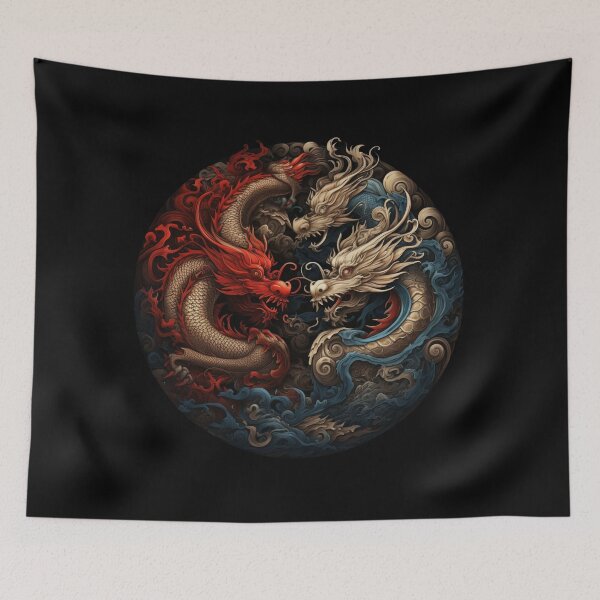 Item preview, Chinese Dragon Yin Yang designed and sold by Jemimo.
