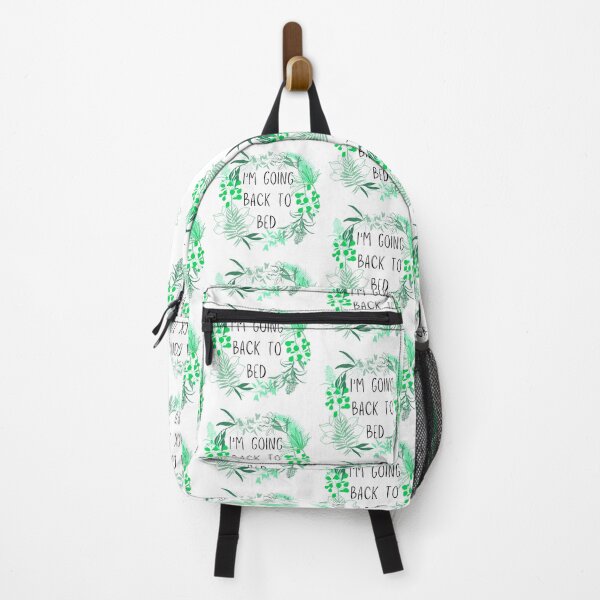 Item preview, I'm Going Back to Bed with Greenery Design. designed and sold by nemuisensei.