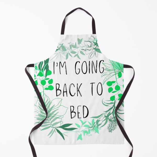 Item preview, I'm Going Back to Bed with Greenery Design. designed and sold by nemuisensei.