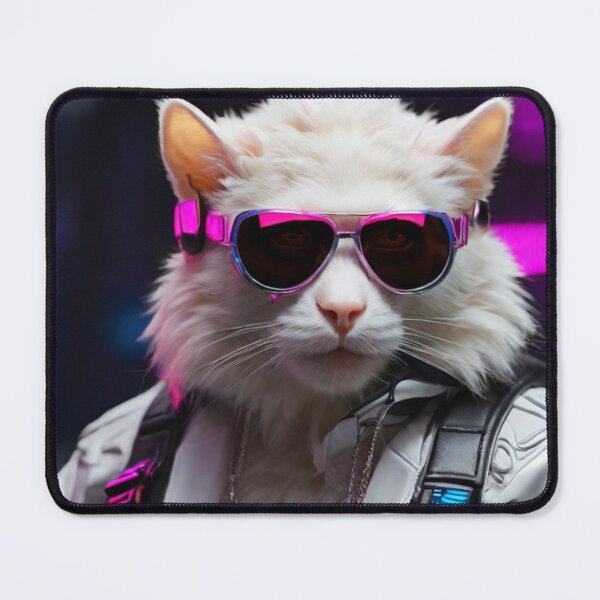 Item preview, Cat in neon lights designed and sold by ejkaterina.