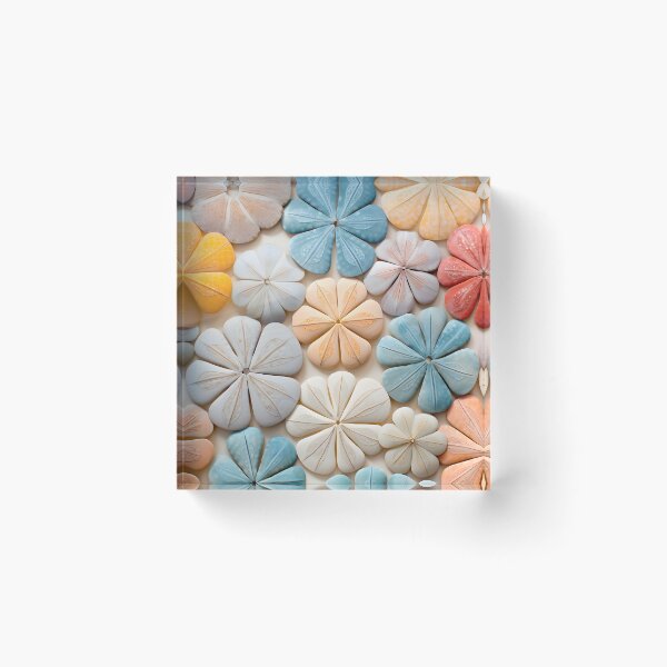 Item preview, Colorful sand dollar collage print designed and sold by dcrc.