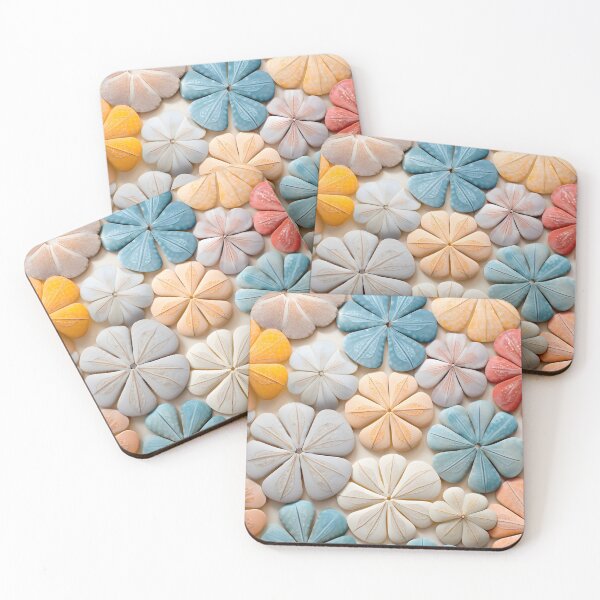 Item preview, Colorful sand dollar collage print designed and sold by dcrc.