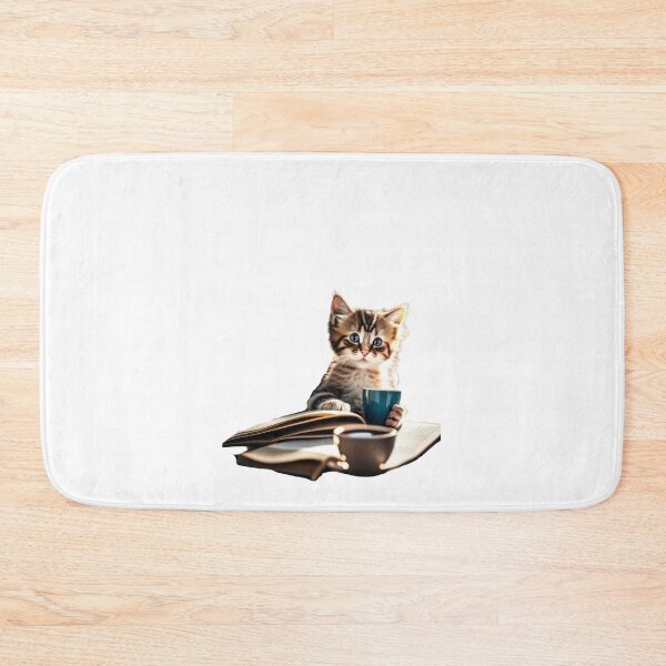 Item preview, Cat Drinks Coffee Funny designed and sold by MatthewViews.