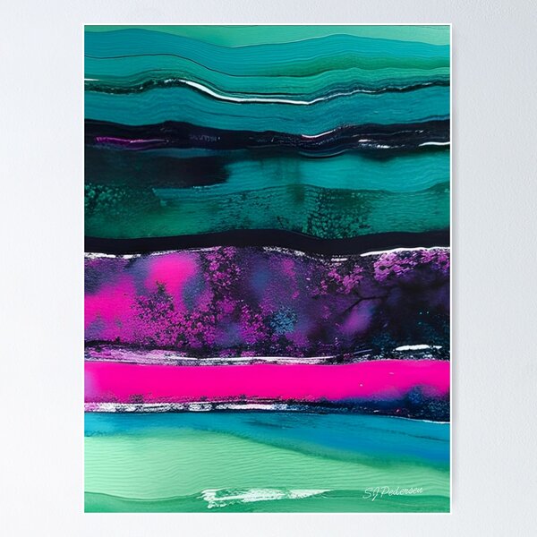 Item preview, Abstract Crystals Painting designed and sold by KiwiArtistDK.