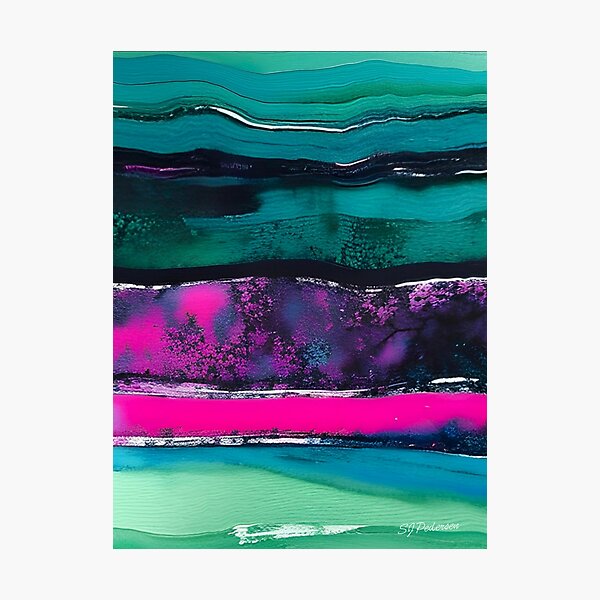 Item preview, Abstract Crystals Painting designed and sold by KiwiArtistDK.