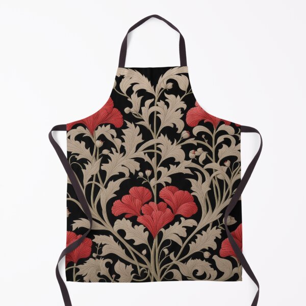 Item preview, Art Nouveau Floral Pattern Collection #1 - Red Bleeding Heart Flowers #34 designed and sold by elektronen.
