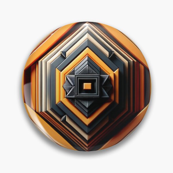Item preview,   Futuristic Geometric In Orange, Black And Grey Artwork designed and sold by mymagicstoreus.