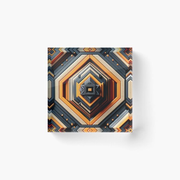 Item preview,   Futuristic Geometric In Orange, Black And Grey Artwork designed and sold by mymagicstoreus.