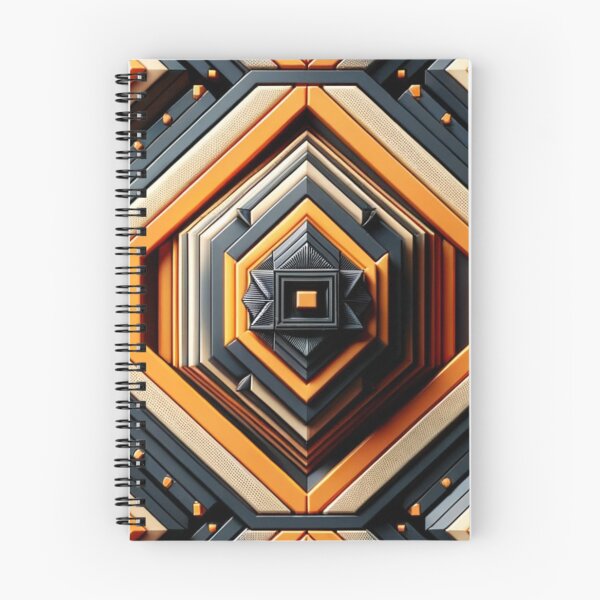 Item preview,   Futuristic Geometric In Orange, Black And Grey Artwork designed and sold by mymagicstoreus.