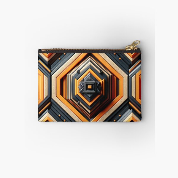 Item preview, Futuristic Geometric In Orange, Black And Grey Artwork designed and sold by mymagicstoreus.