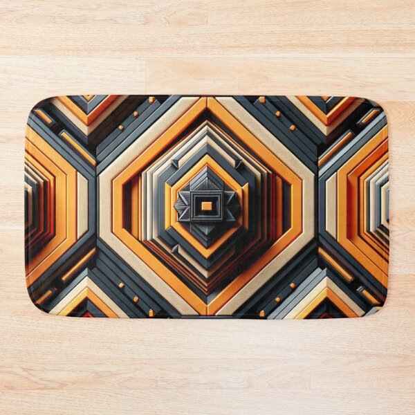 Item preview,   Futuristic Geometric In Orange, Black And Grey Artwork designed and sold by mymagicstoreus.