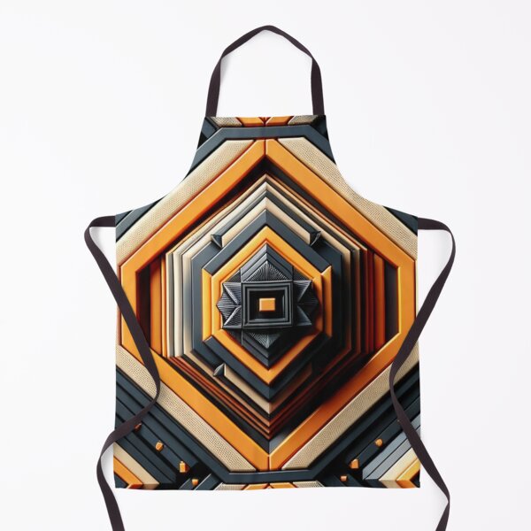 Item preview,   Futuristic Geometric In Orange, Black And Grey Artwork designed and sold by mymagicstoreus.