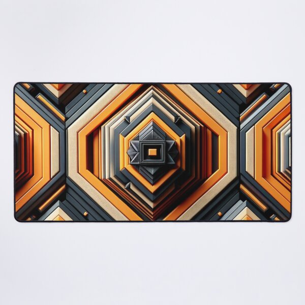 Item preview, Futuristic Geometric In Orange, Black And Grey Artwork designed and sold by mymagicstoreus.