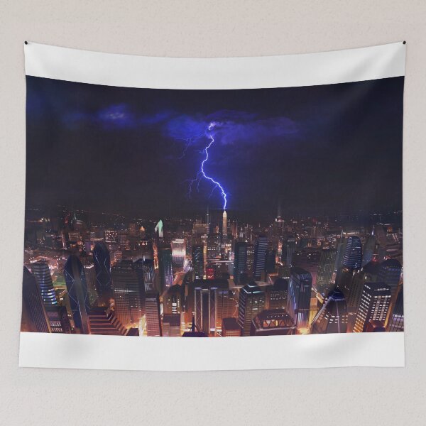 Item preview, Big city at night designed and sold by JazMeridart.