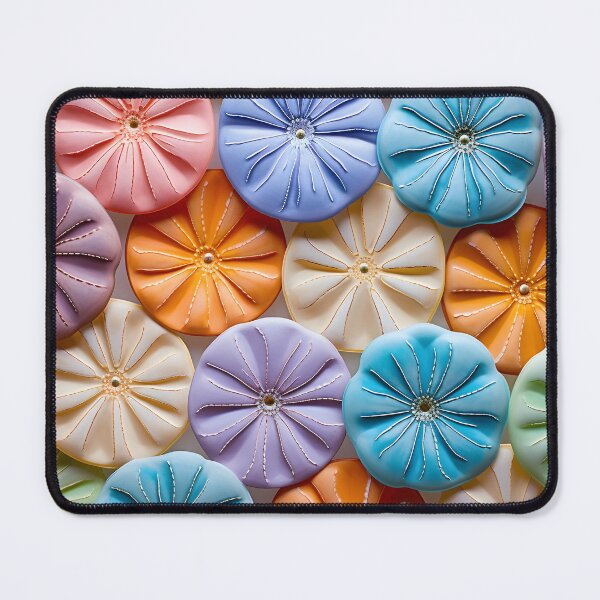 Item preview, Colorful sand dollar collage print designed and sold by dcrc.