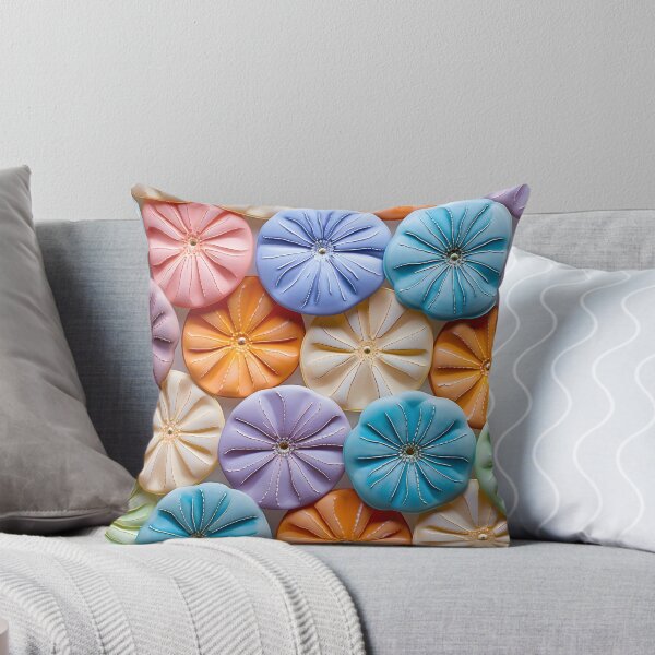 Item preview, Colorful sand dollar collage print designed and sold by dcrc.