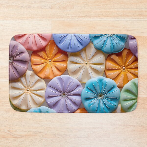 Item preview, Colorful sand dollar collage print designed and sold by dcrc.