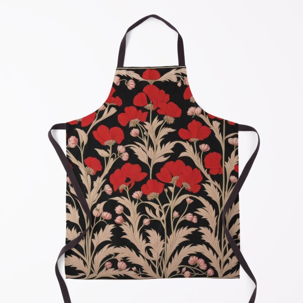 Item preview, Art Nouveau Floral Pattern Collection #1 - Red Bleeding Heart Flowers #35 designed and sold by elektronen.