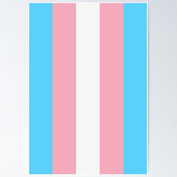 Item preview, Vertical Repeating Transgender Pride Flag Pattern designed and sold by LiveLoudGraphic.