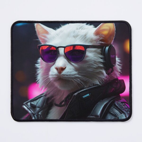 Item preview, Cat in neon lights designed and sold by ejkaterina.