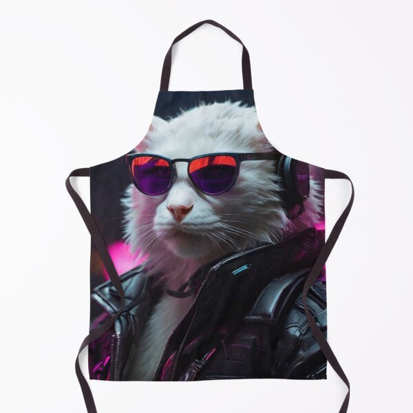 Item preview, Cat in neon lights designed and sold by ejkaterina.