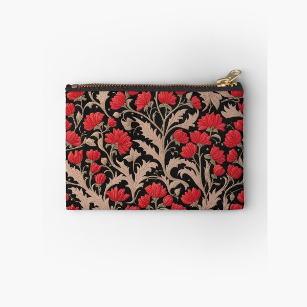 Item preview, Art Nouveau Floral Pattern Collection #1 - Red Bleeding Heart Flowers #36 designed and sold by elektronen.
