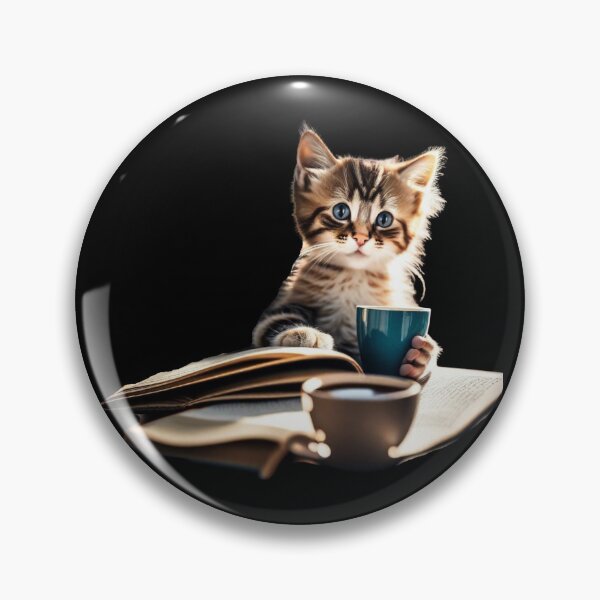 Item preview, Cat With Book Cute Cat Reading Book Funny Gifts For Cat Lovers Funny Gifts For Book Lovers  designed and sold by MatthewViews.