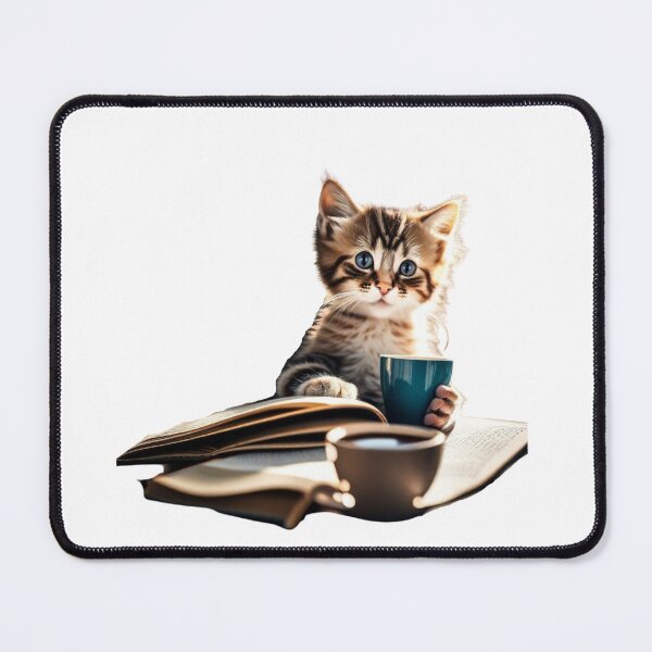 Item preview, Cat With Book Cute Cat Reading Book Funny Gifts For Cat Lovers Funny Gifts For Book Lovers designed and sold by MatthewViews.