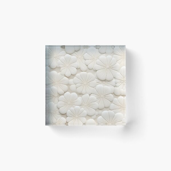 Item preview, White sand dollar collage print designed and sold by dcrc.