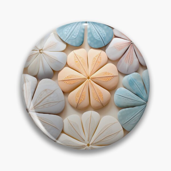 Item preview, Colorful sand dollar collage print designed and sold by dcrc.