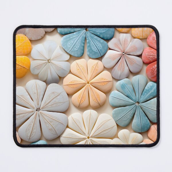 Item preview, Colorful sand dollar collage print designed and sold by dcrc.