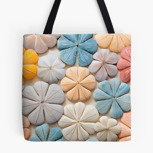 Item preview, Colorful sand dollar collage print designed and sold by dcrc.