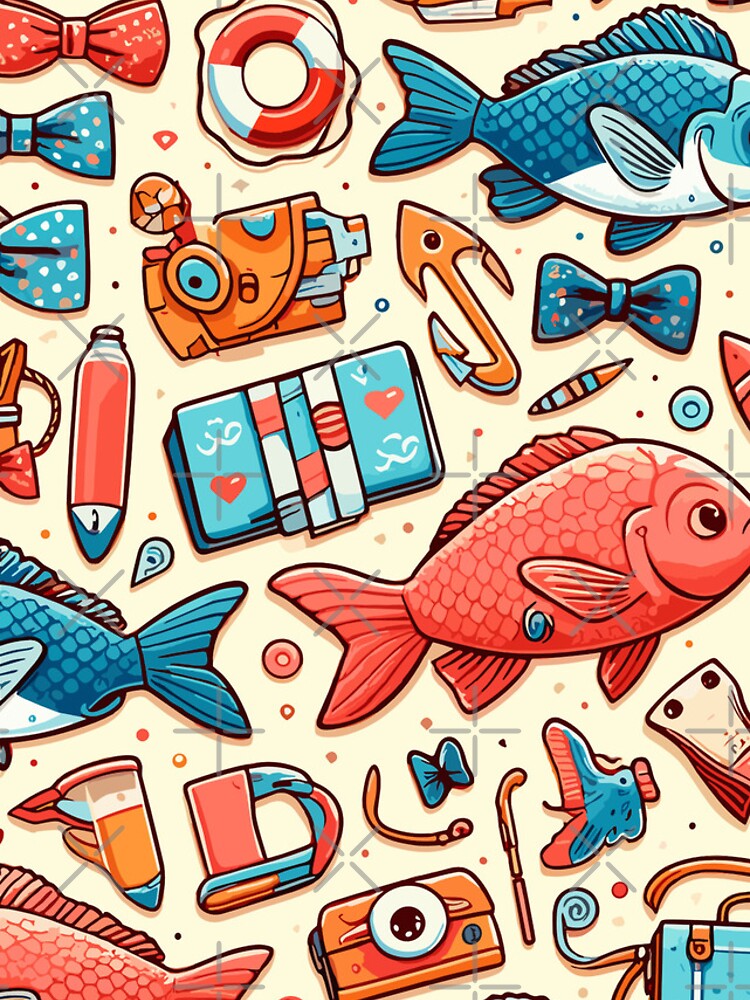 Thumbnail 4 of 4, iPhone Case, Preppy Fish Pattern designed and sold by Designowner.