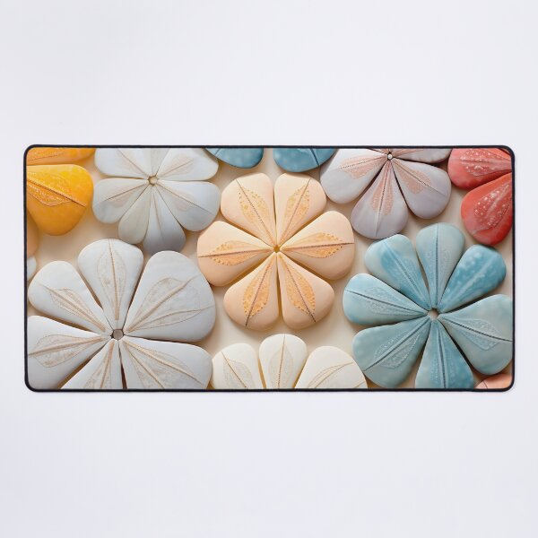 Item preview, Colorful sand dollar collage print designed and sold by dcrc.
