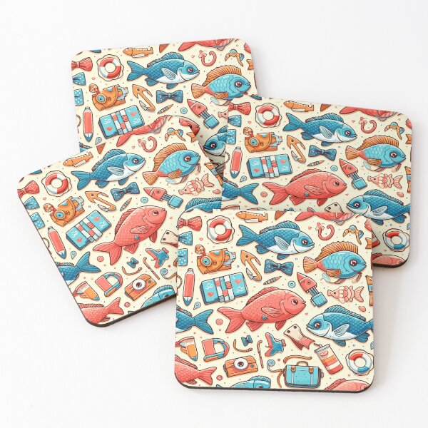 Item preview, Preppy Fish Pattern designed and sold by Designowner.