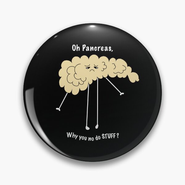 Item preview, Sad Pancreas (Black Background) designed and sold by Drogers33.